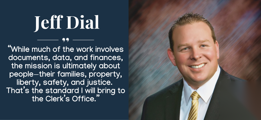 Jeff Dial speaking at a community event